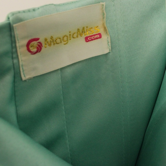 Magic Miss.Com Teal and Purple Prom Dress - Picture 6 of 6